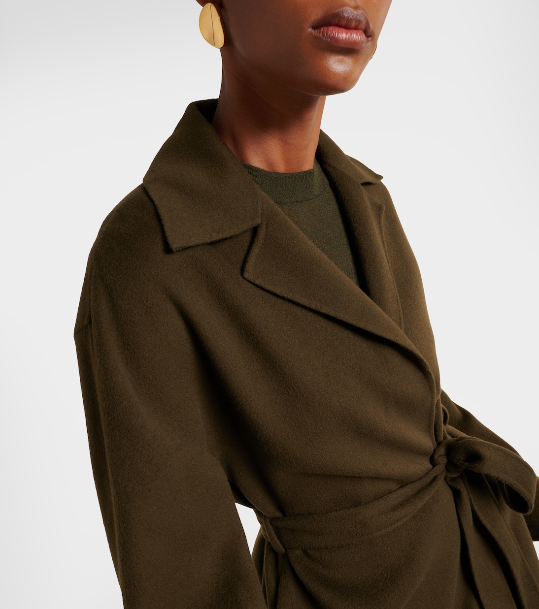 Manteau Light Double Face Cranwood en laine et soie | Joseph