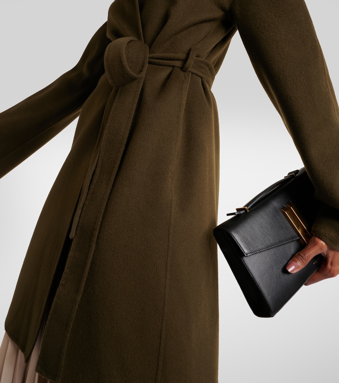 Manteau Light Double Face Cranwood en laine et soie | Joseph