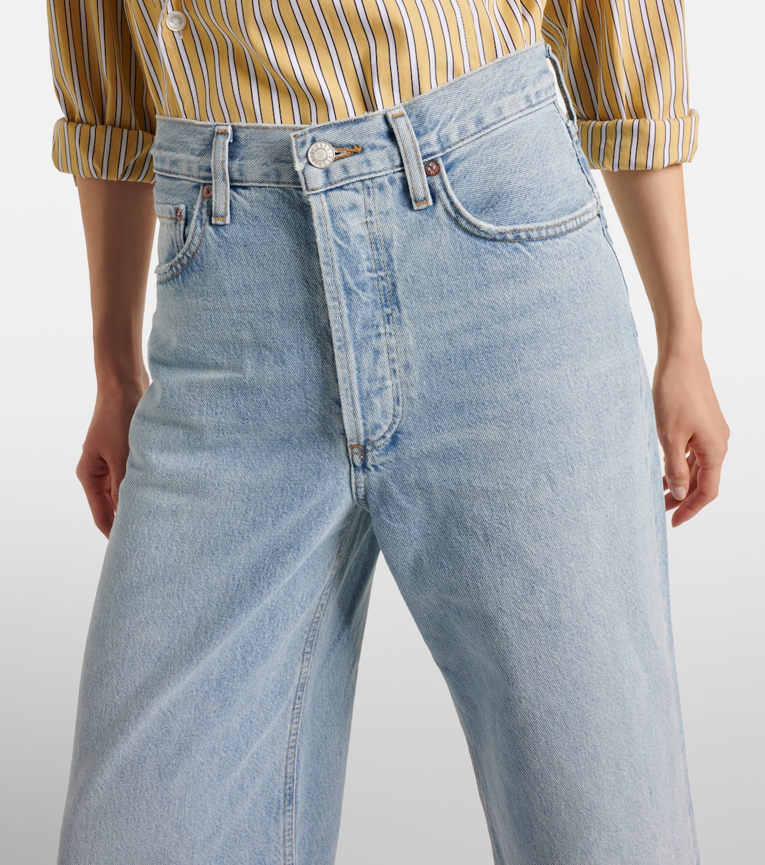 High-Rise Wide-Leg Jeans Dame Jean | Agolde