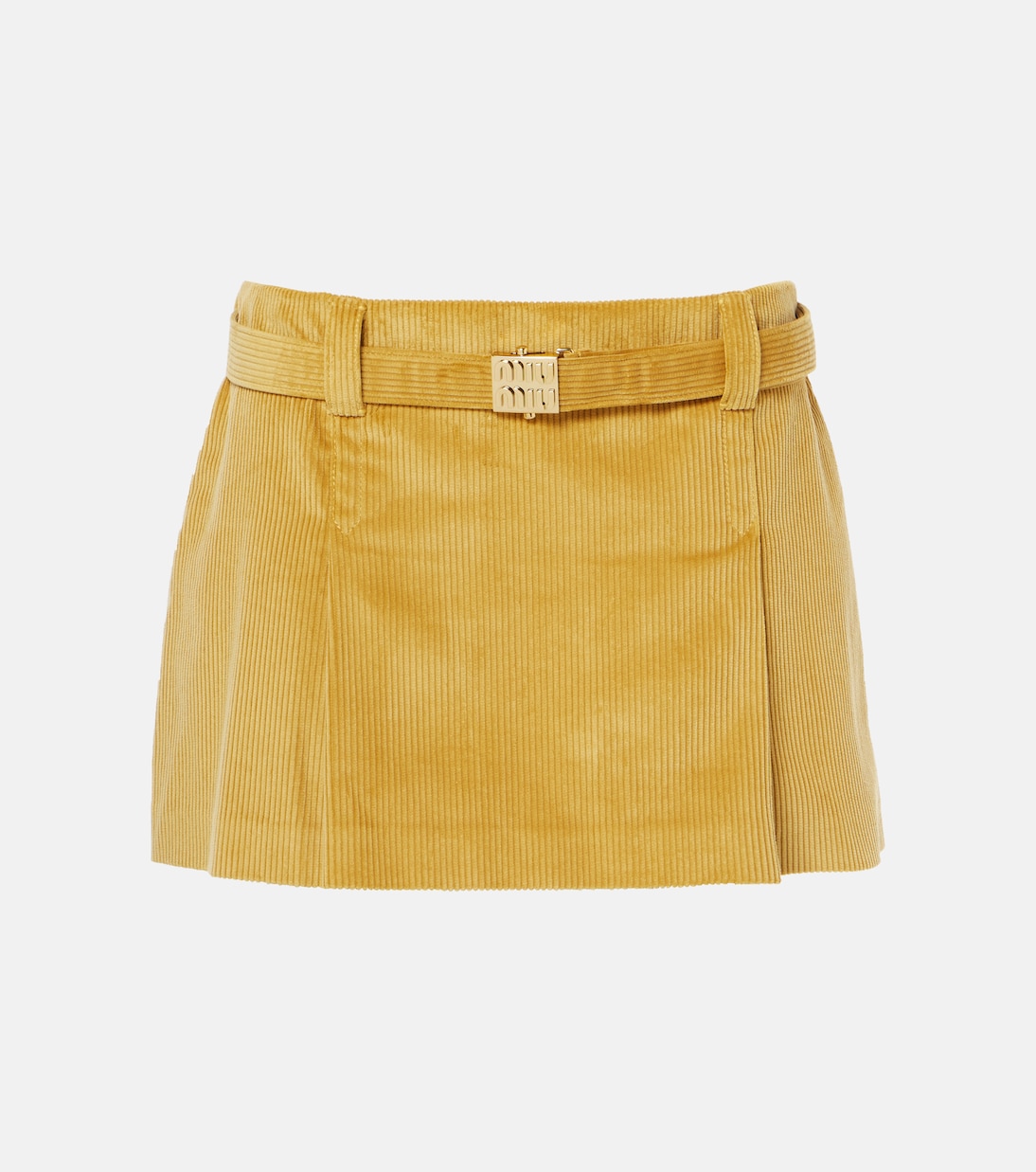 Cotton corduroy miniskirt | Miu Miu