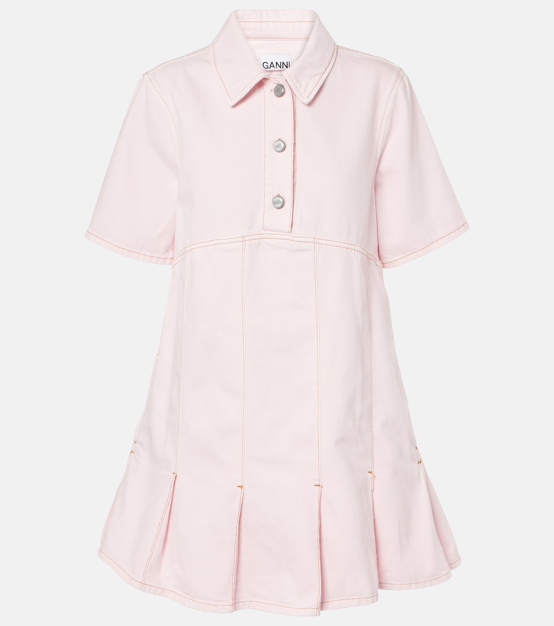 Robe chemise en denim | Ganni