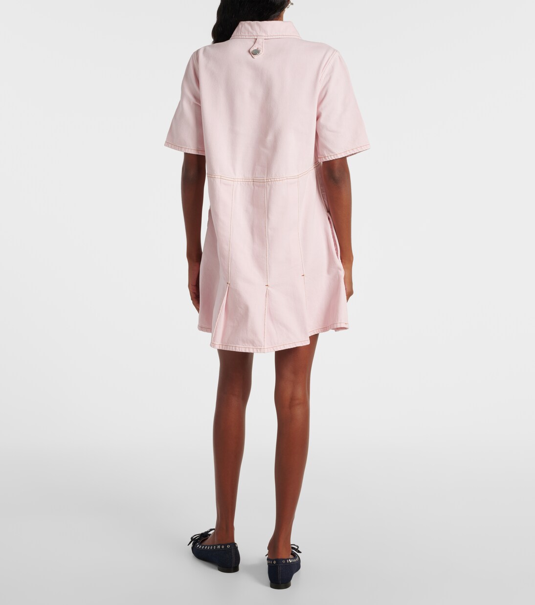 Robe chemise en denim | Ganni