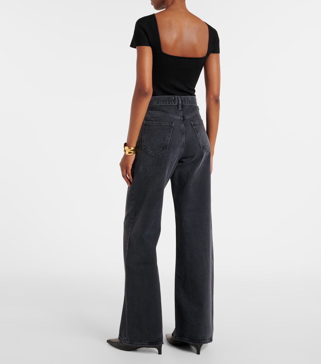 High-Rise Wide-Leg Jeans Dame | Agolde