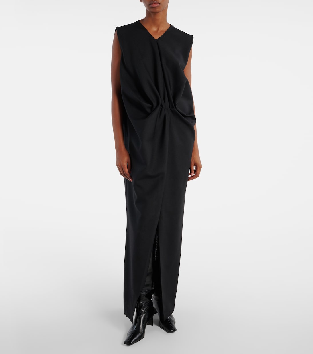 Ona 55 leather knee-high boots | Khaite