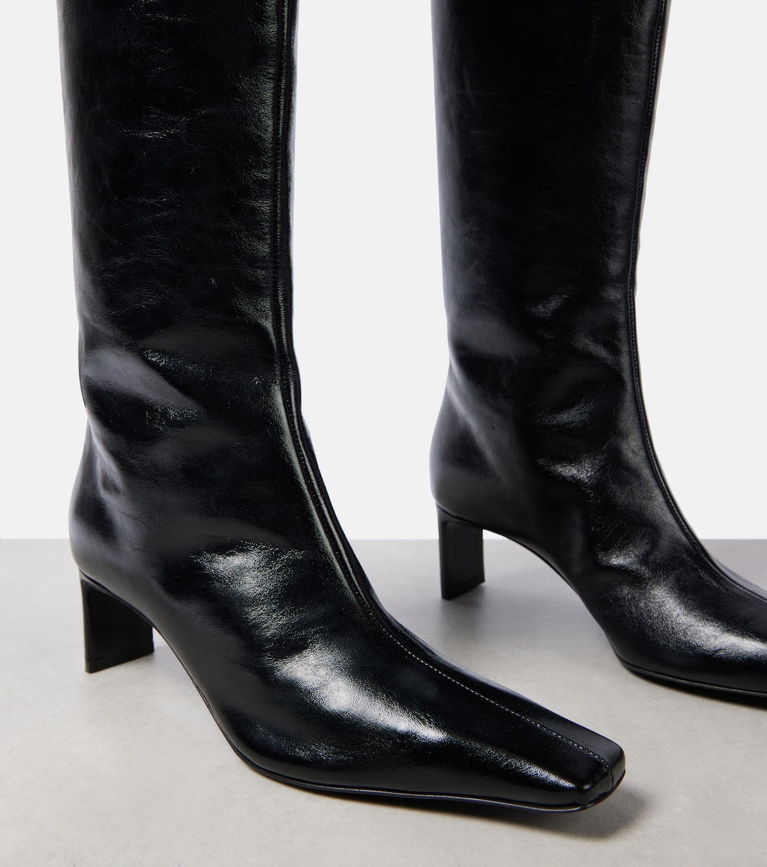 Ona 55 leather knee-high boots | Khaite