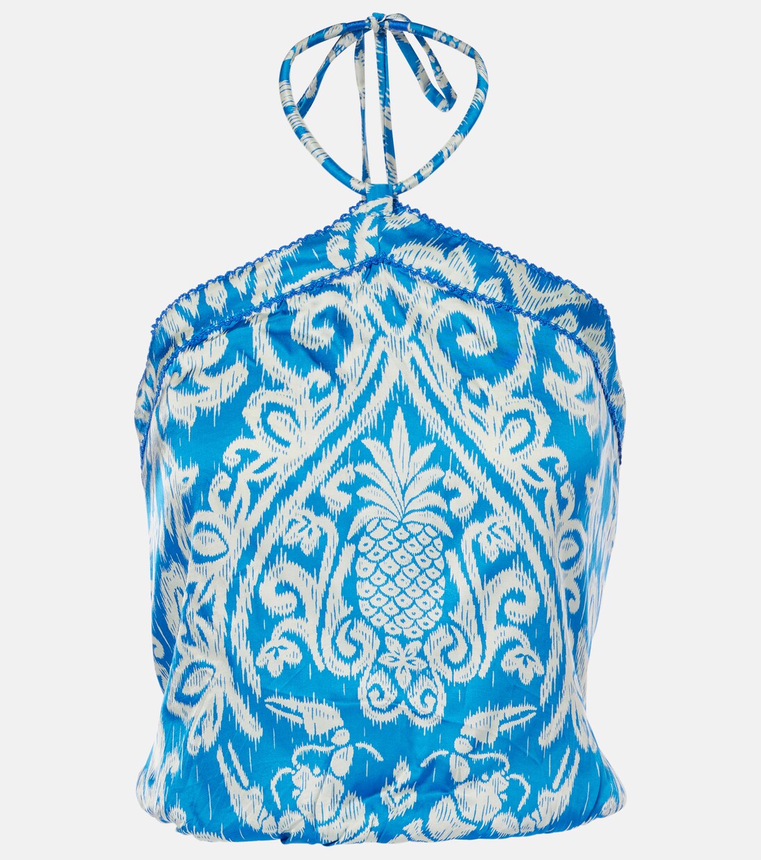 Isabelle printed halterneck top | Poupette St Barth