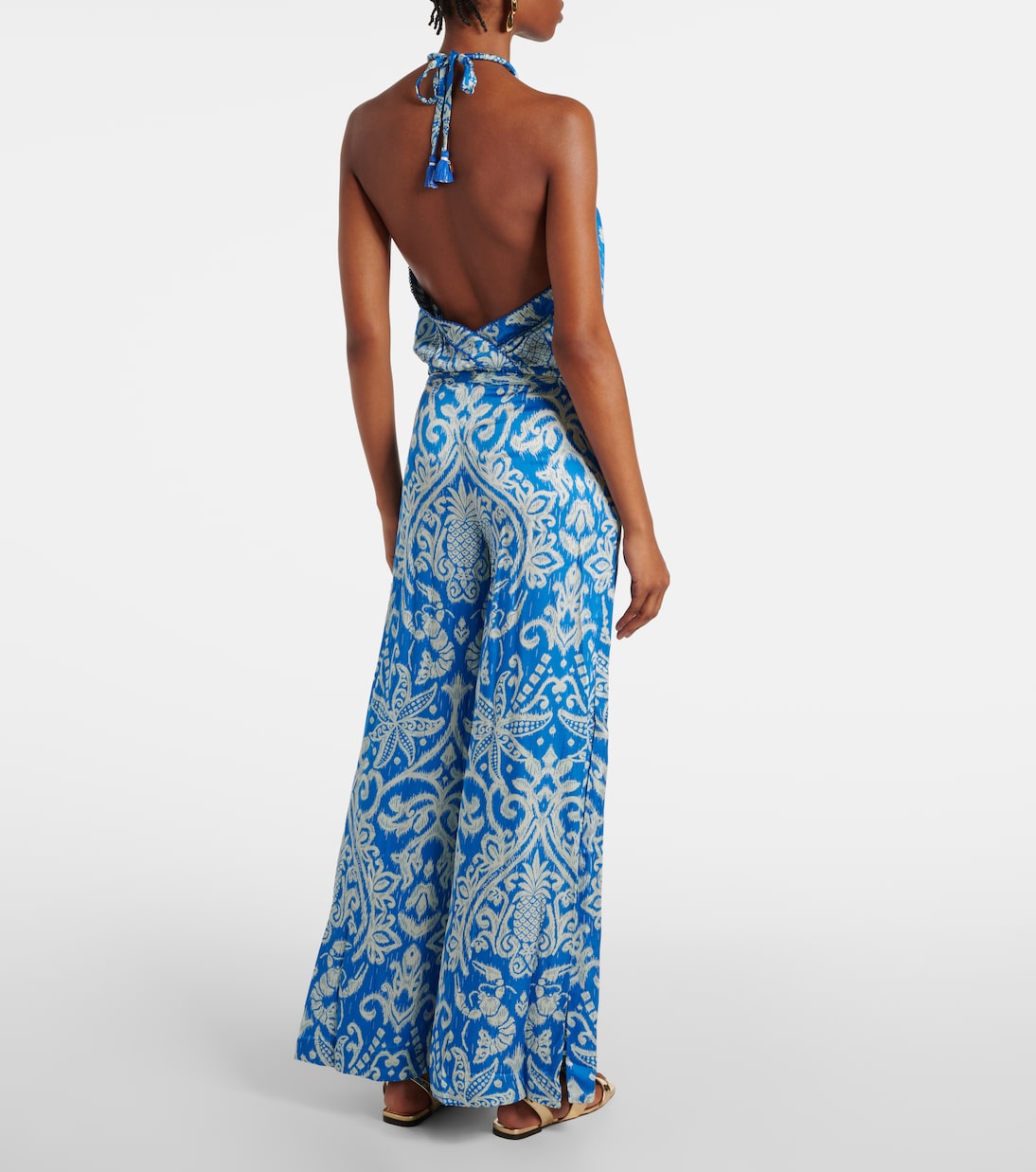 Isabelle printed halterneck top | Poupette St Barth