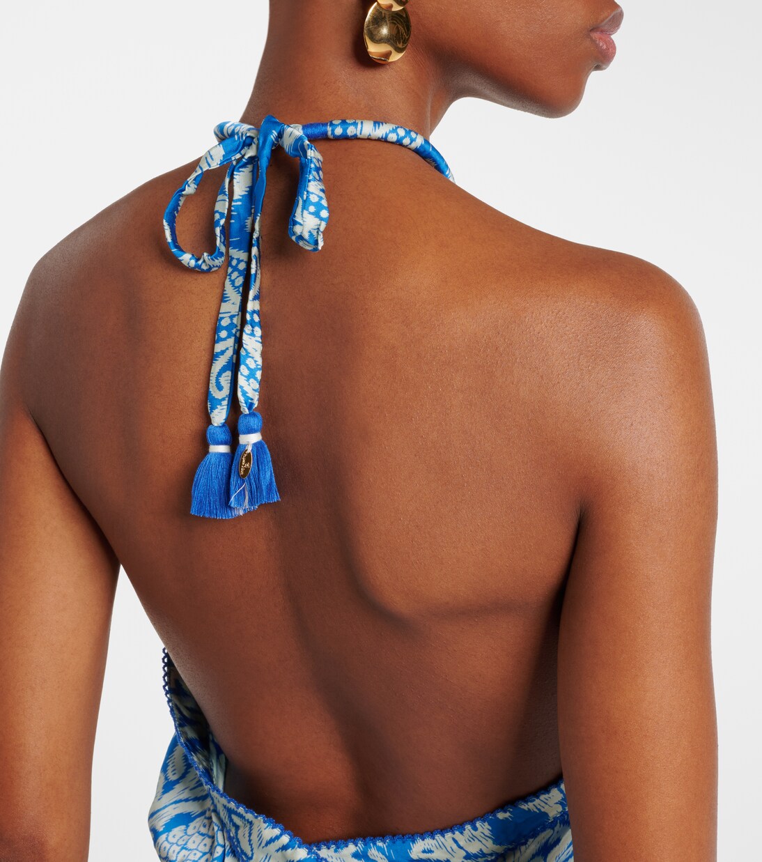 Isabelle printed halterneck top | Poupette St Barth