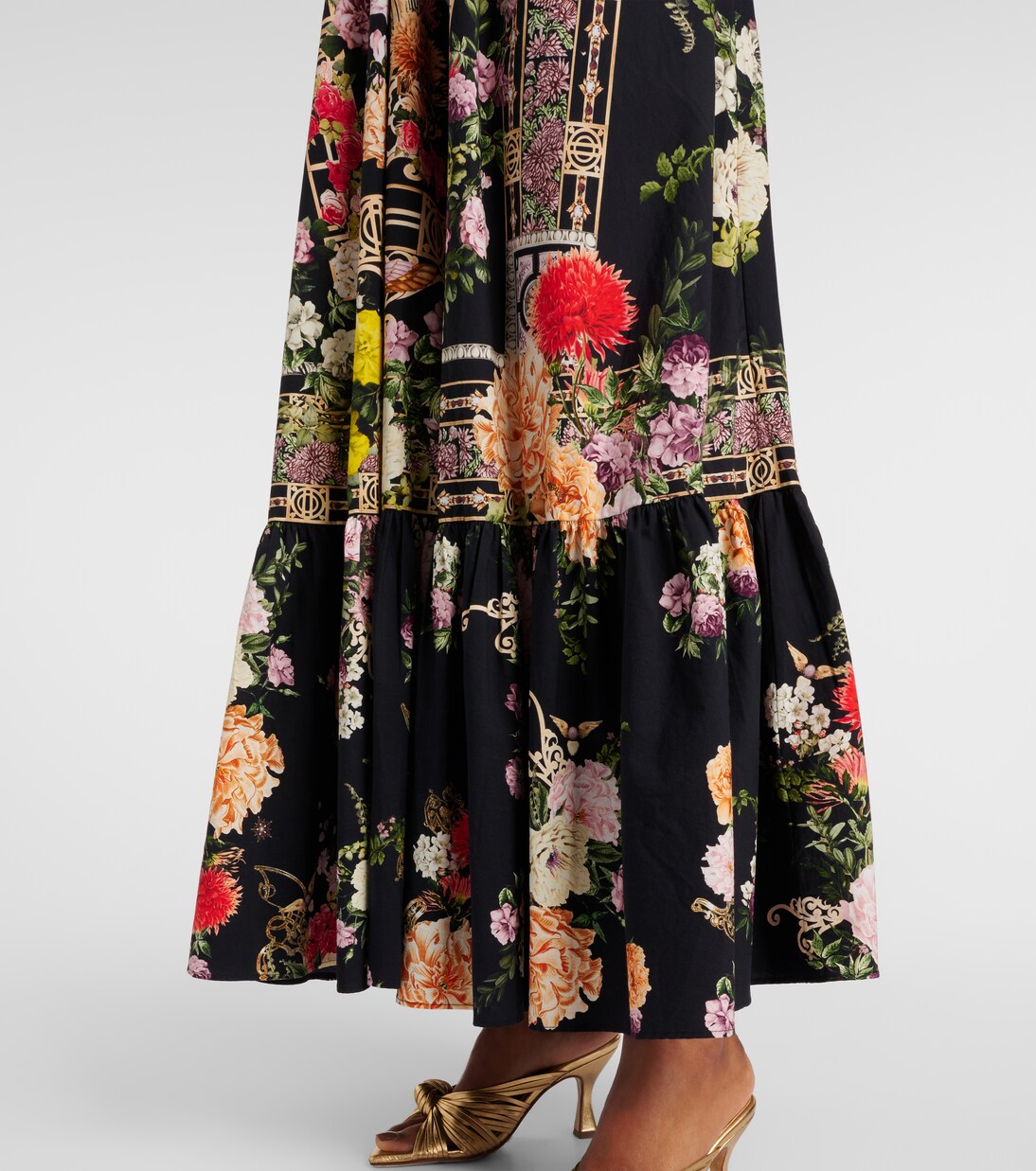 Bedrucktes Maxikleid aus Baumwolle | Camilla