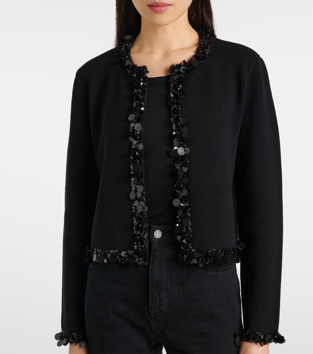 Cardigan Kendra mit Pailletten | Tory Burch