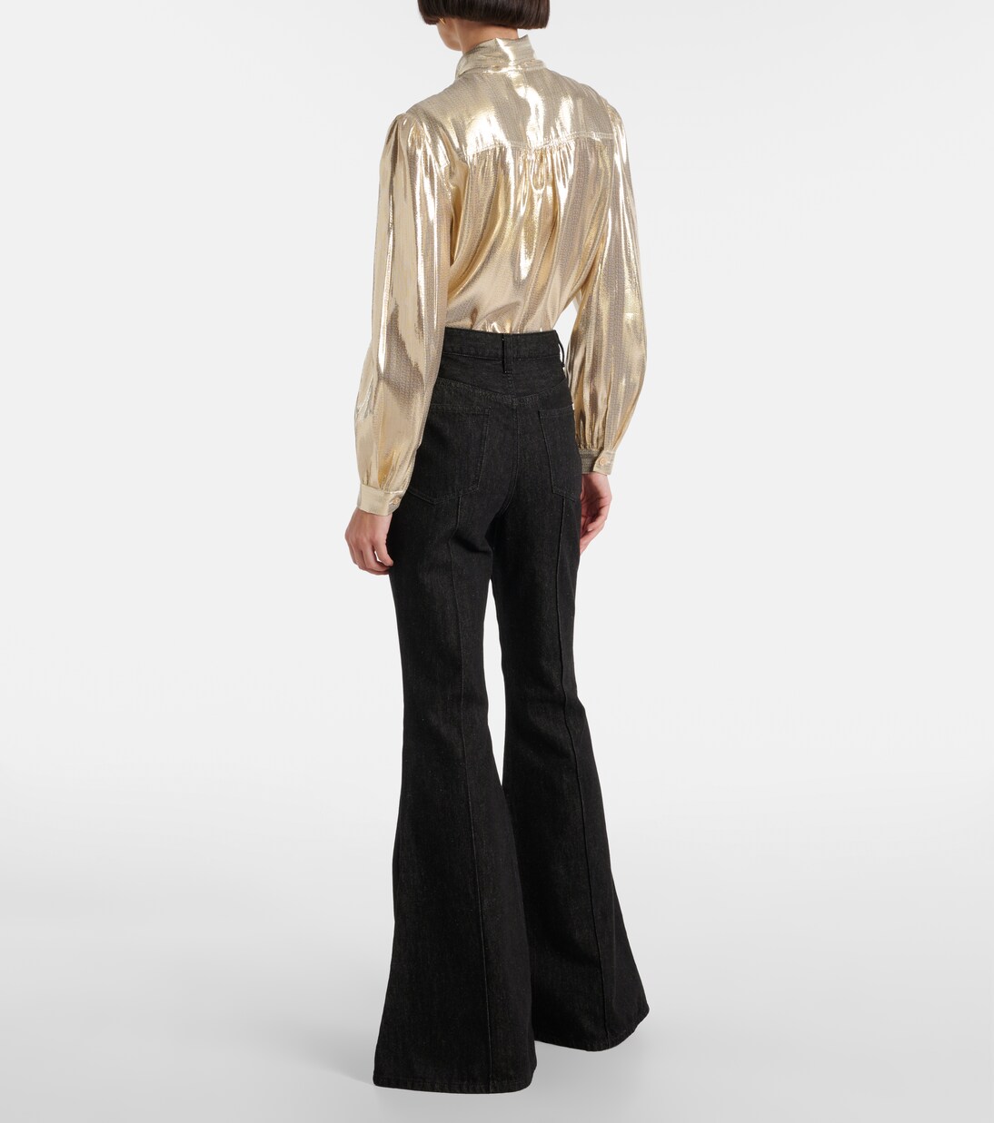 High-Rise Flared Jeans | Self-Portrait