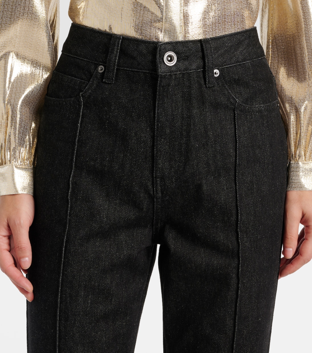 High-Rise Flared Jeans | Self-Portrait