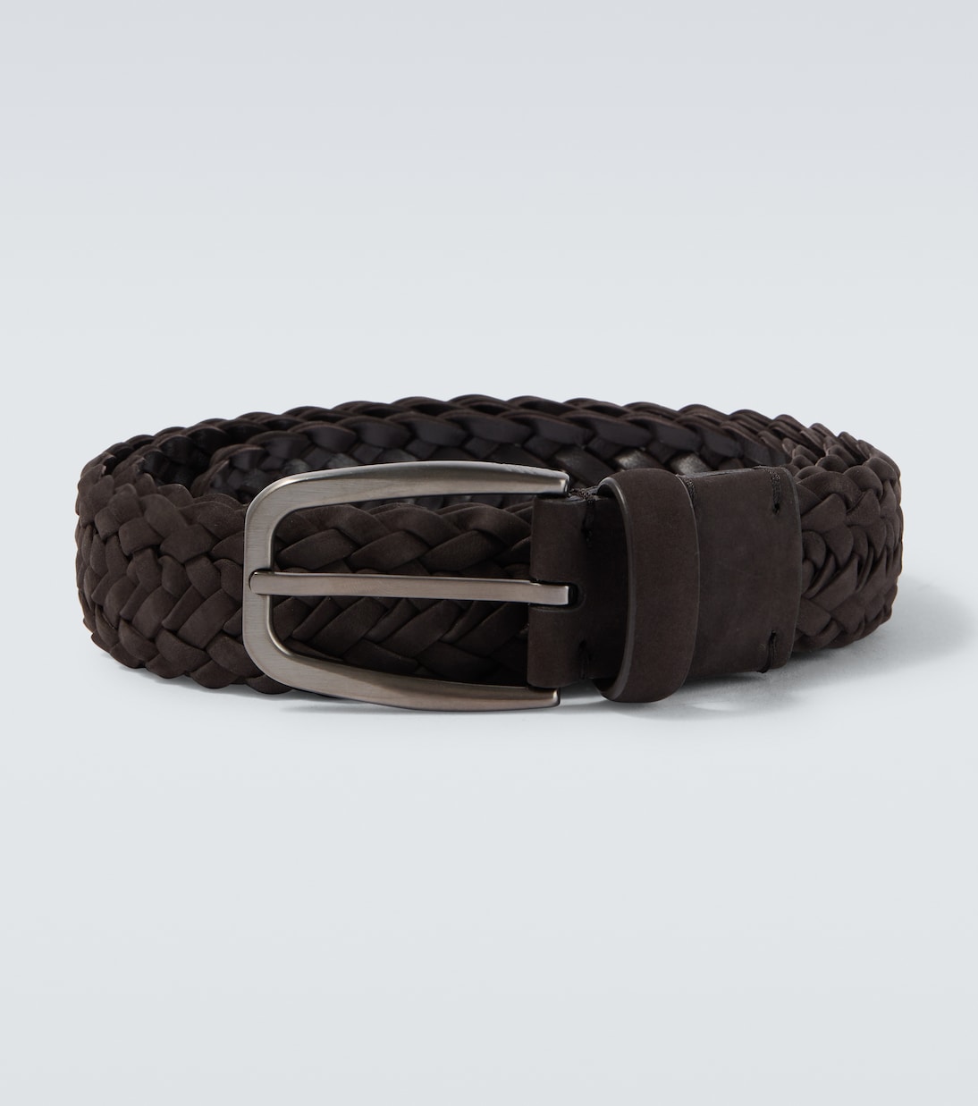 Braided leather belt | Zegna