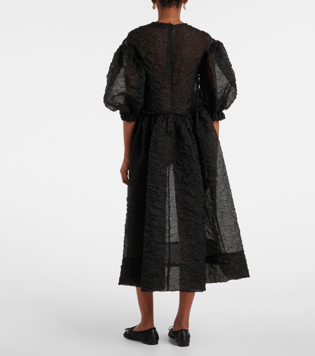 Robe midi à manches bouffantes | Simone Rocha