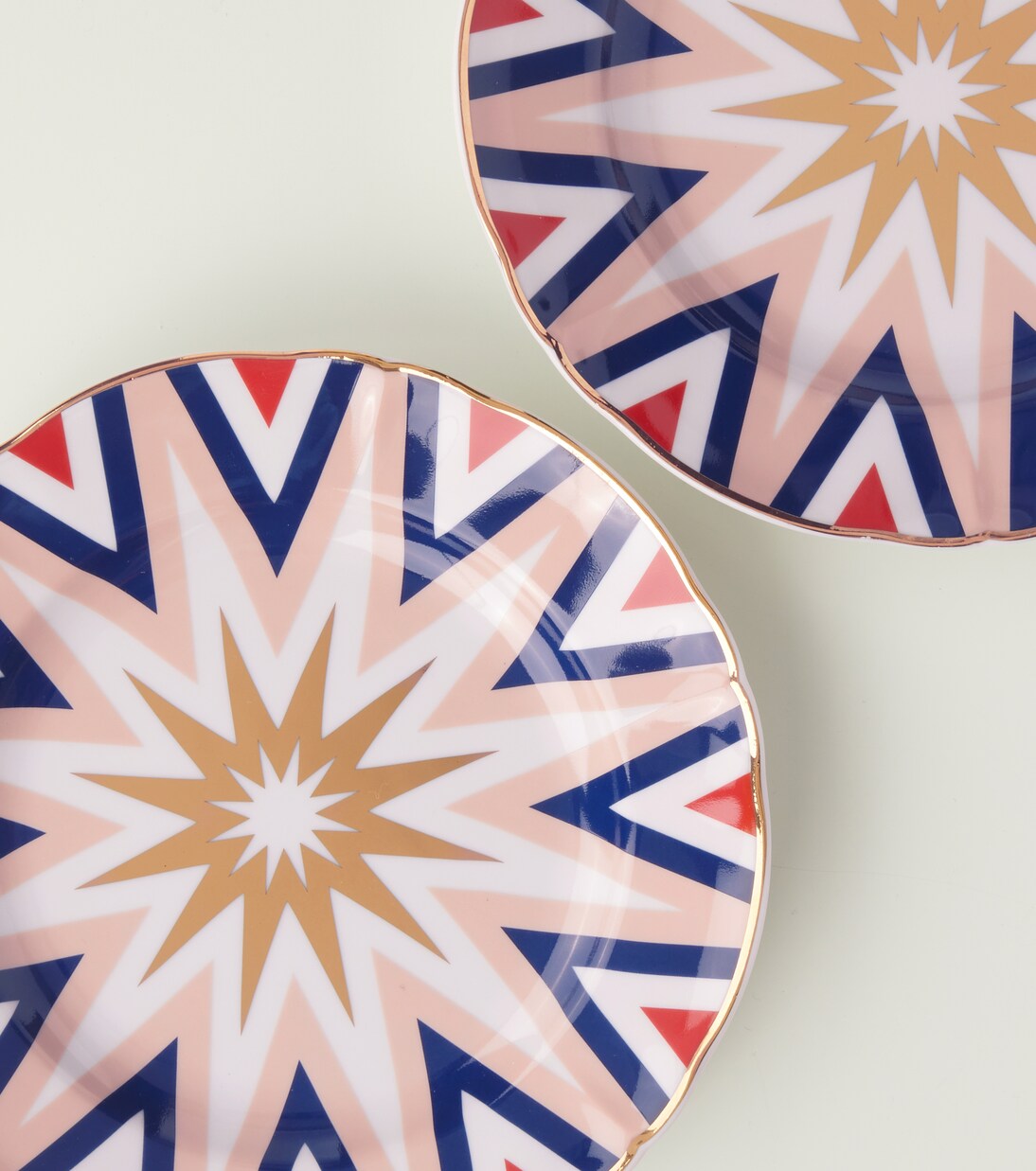 Folgore set of 4 dessert plates | Bitossi