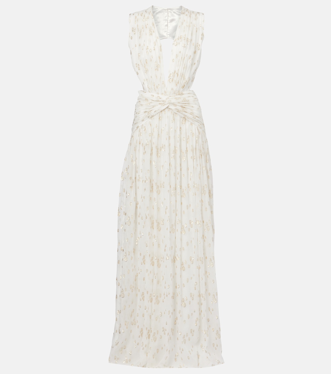 Luccia cutout silk jacquard gown | Costarellos