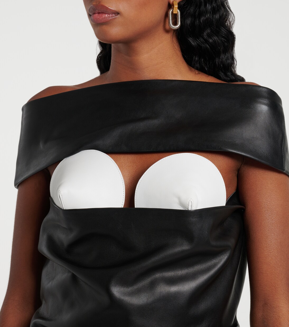 Robe de cocktail en cuir | Jean Paul Gaultier