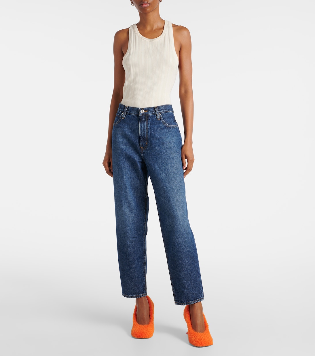 High-Rise Wide-Leg Jeans The Candle | Frame