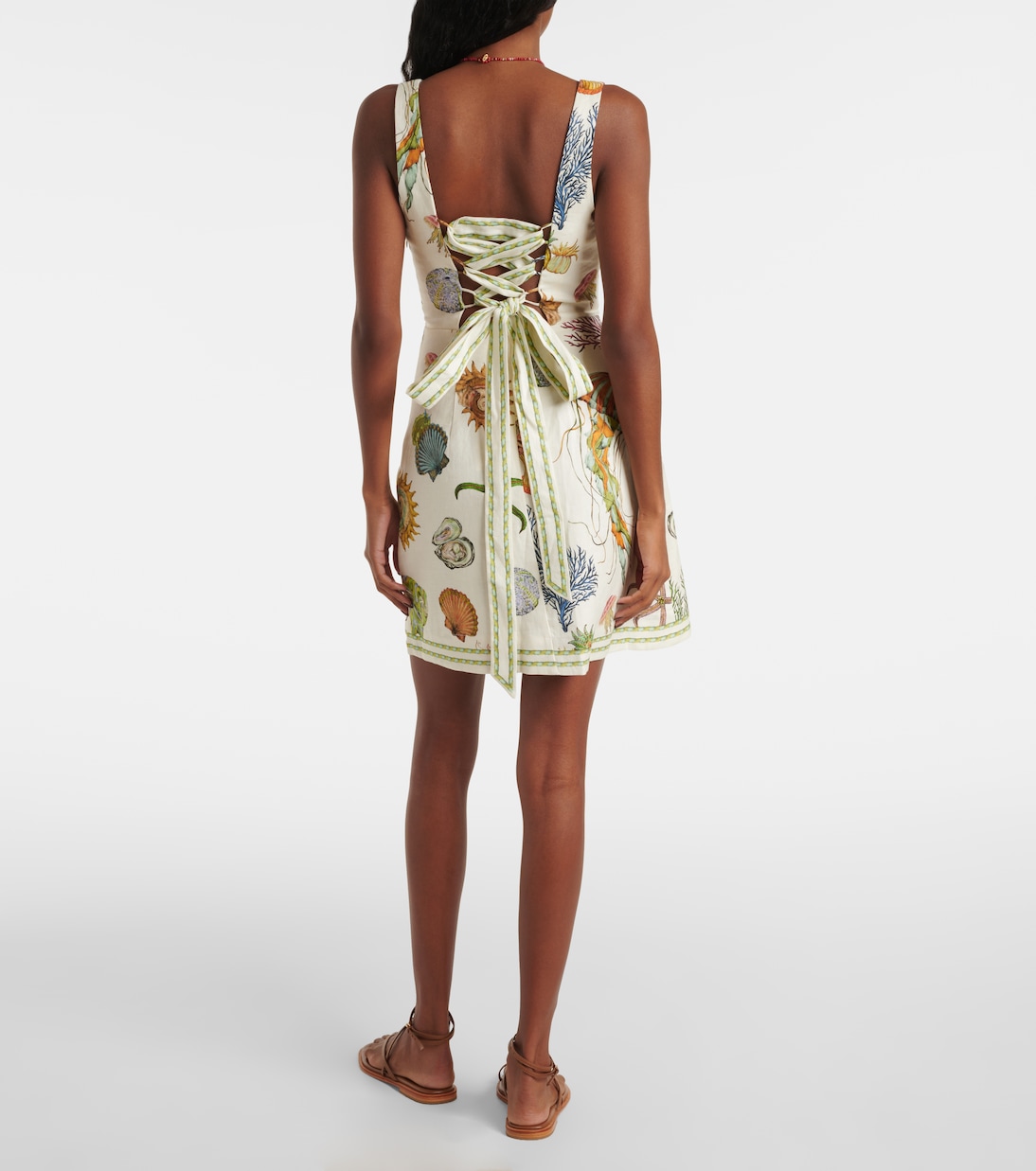 Sea linen minidress | Alémais