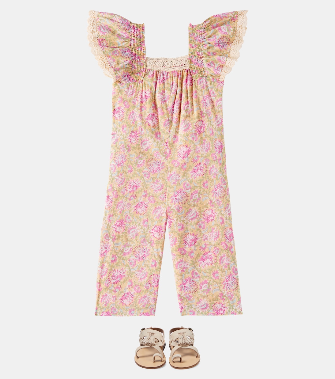 Bedruckter Jumpsuit Irene aus Baumwolle | Louise Misha