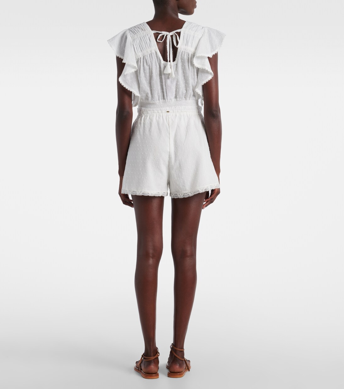 Cruse cotton wide-leg shorts | Poupette St Barth