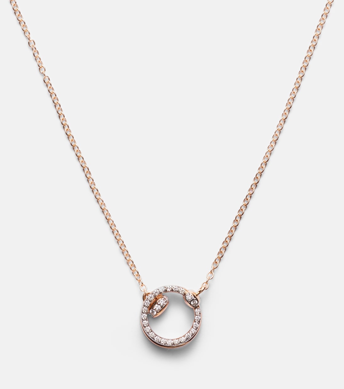 Pomellato Together 18kt rose gold chain necklace with diamonds | Pomellato