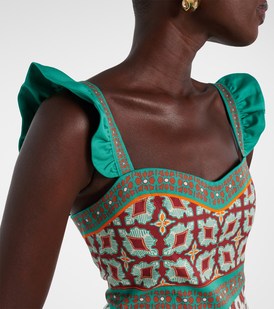 Mini Gingerbread printed minidress | La DoubleJ