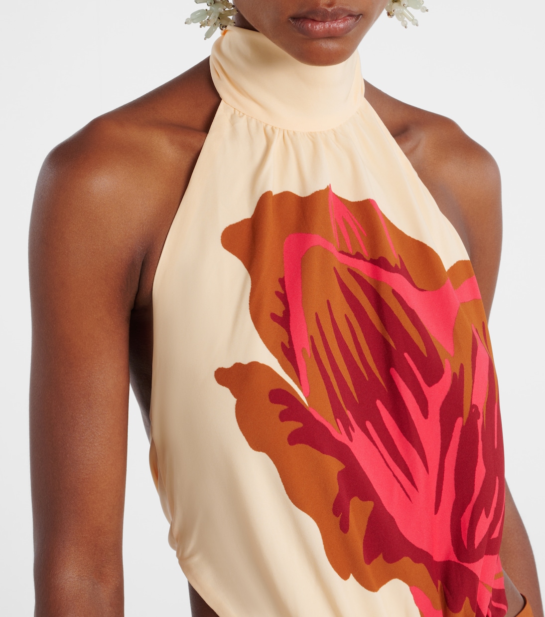 Maxikleid aus Seide mit Pailletten | Johanna Ortiz