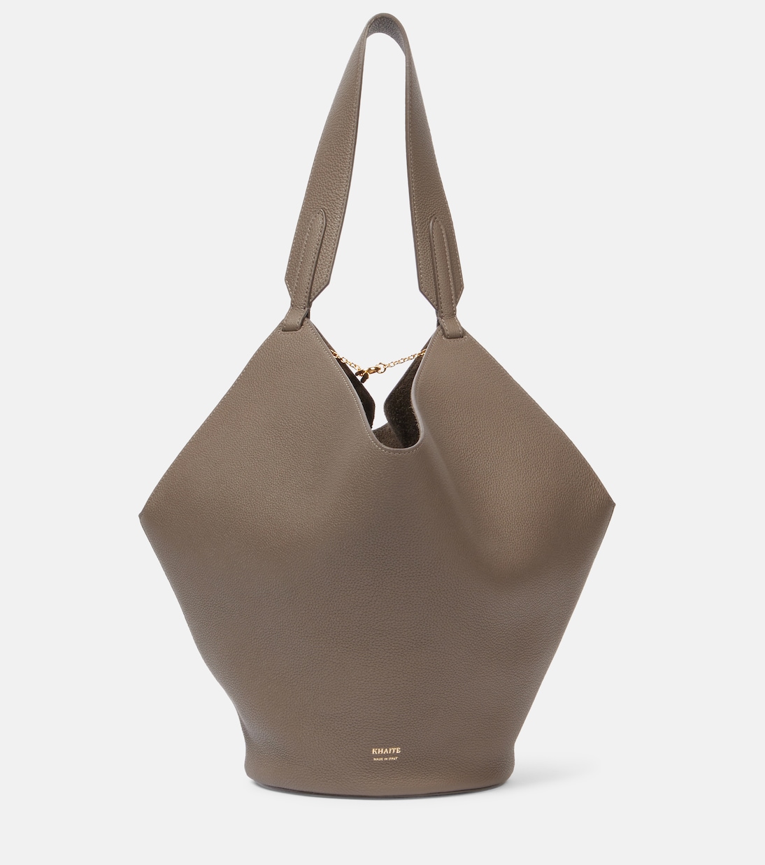 Lotus Small leather tote bag | Khaite