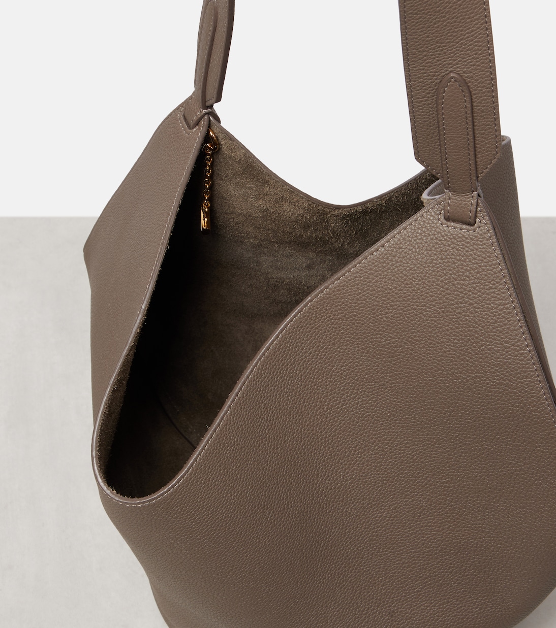 Lotus Small leather tote bag | Khaite