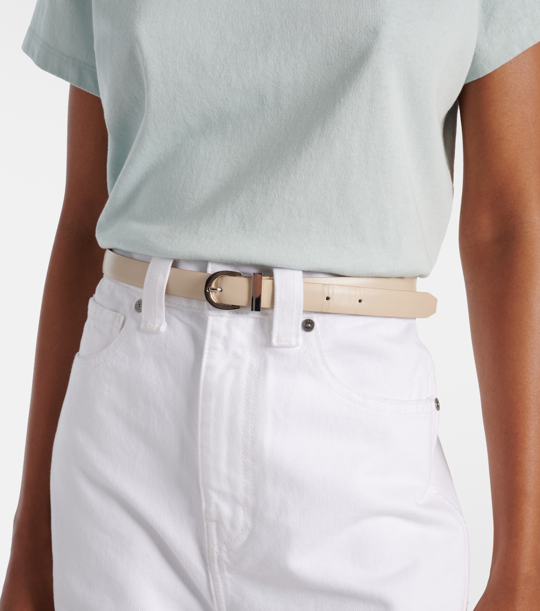 Luna leather belt | Khaite