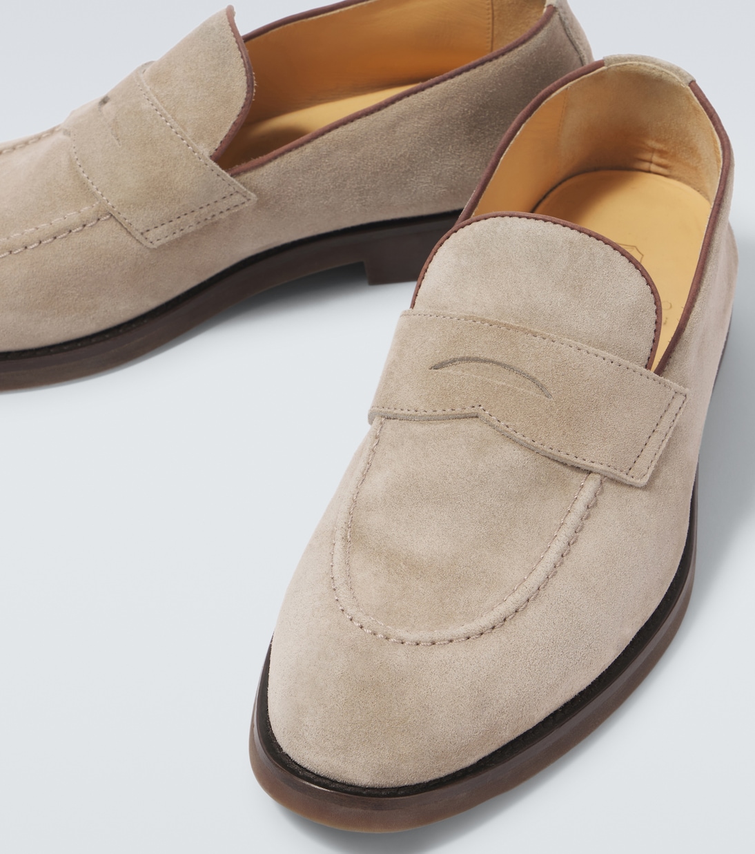 Loafers aus Veloursleder | Brunello Cucinelli