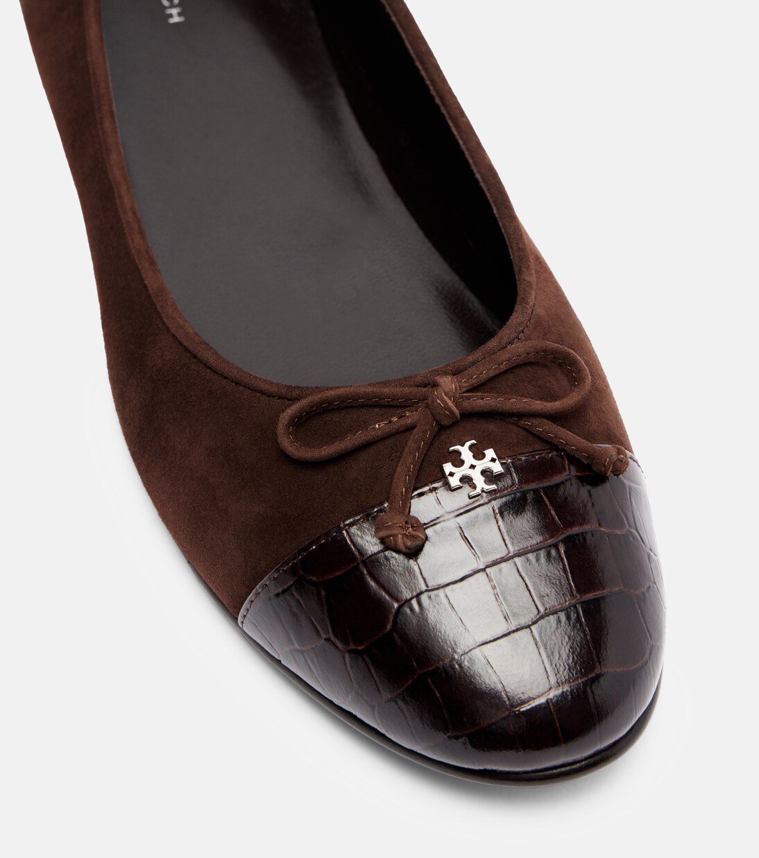 Ballerinas Cap Toe aus Veloursleder | Tory Burch