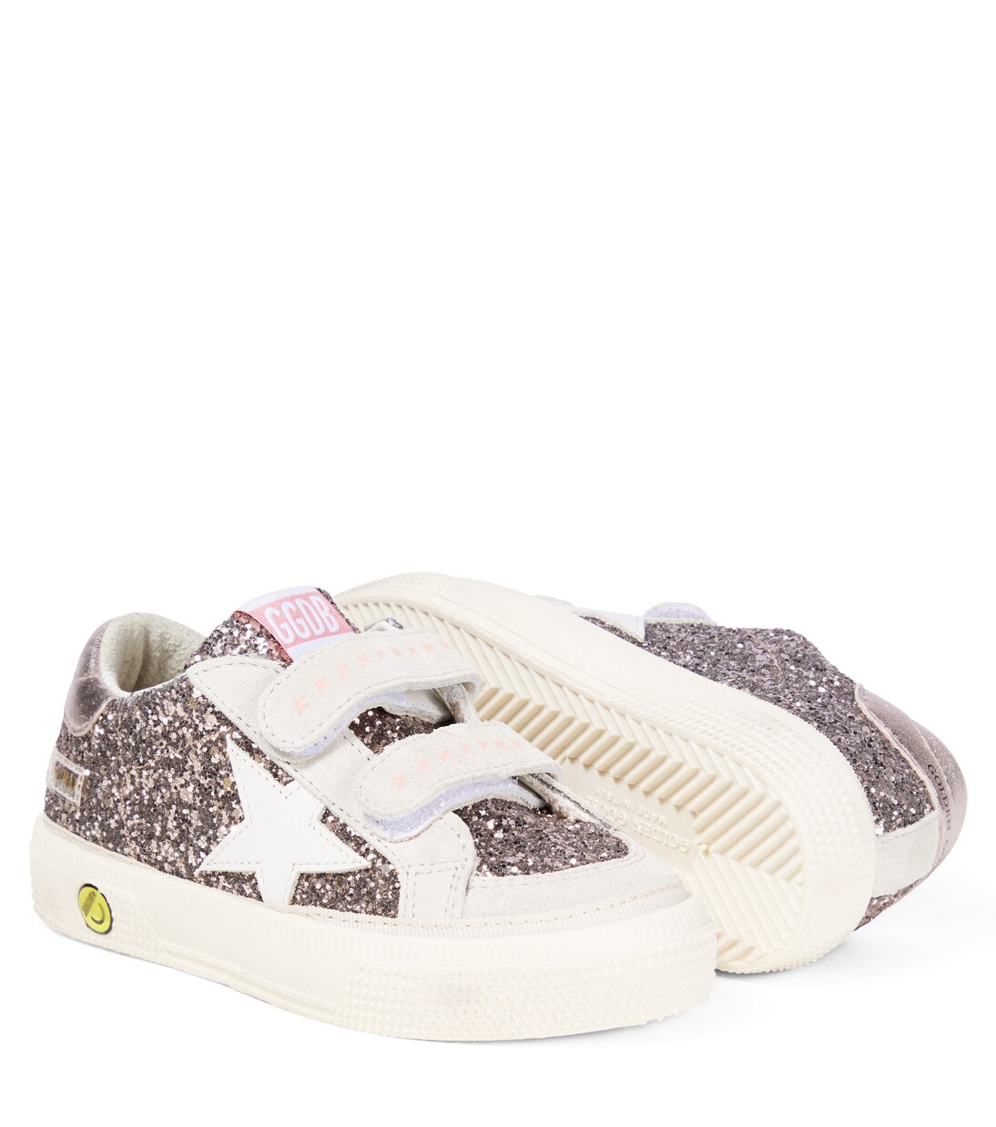 May School glitter and suede sneakers | Golden Goose Kids