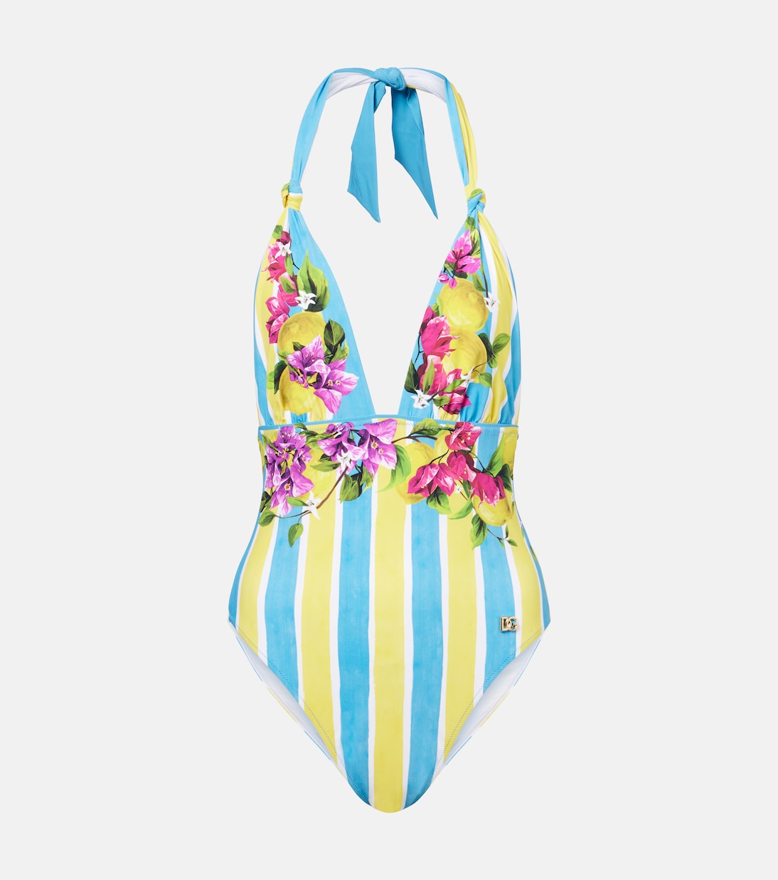 Printed halterneck swimsuit  | Dolce&Gabbana