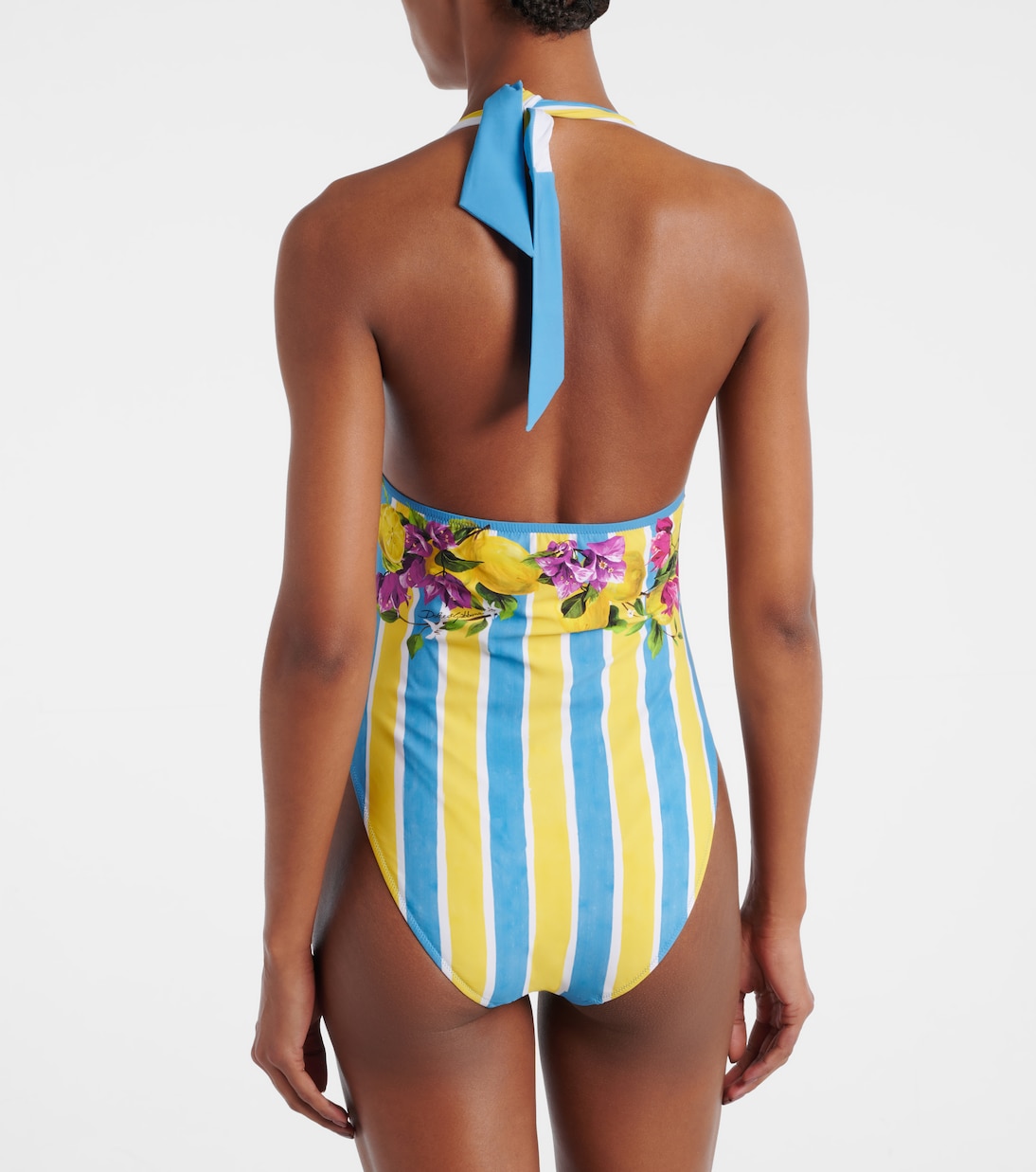 Printed halterneck swimsuit  | Dolce&Gabbana