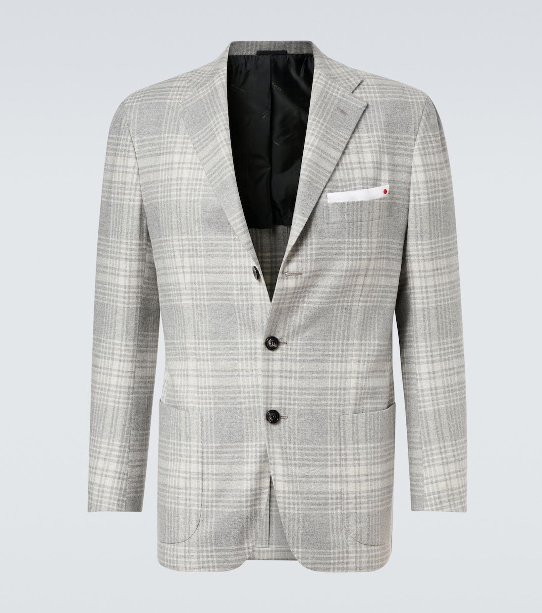 Blazer Prince Of Wales en laine mélangée | Kiton
