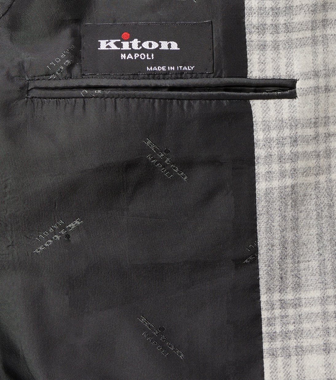 Blazer Prince Of Wales en laine mélangée | Kiton