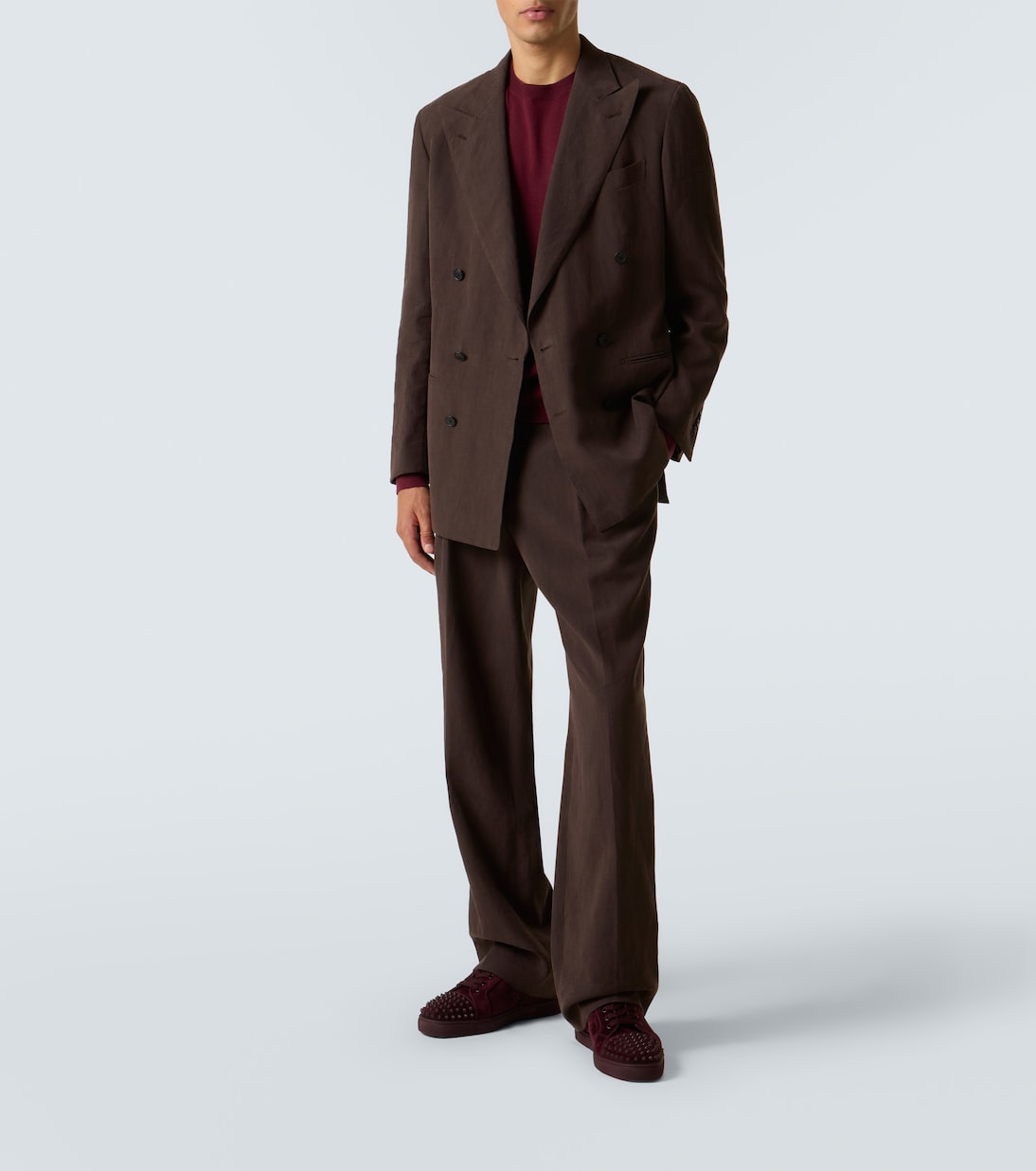 Louis Junior Spikes suede sneakers | Christian Louboutin