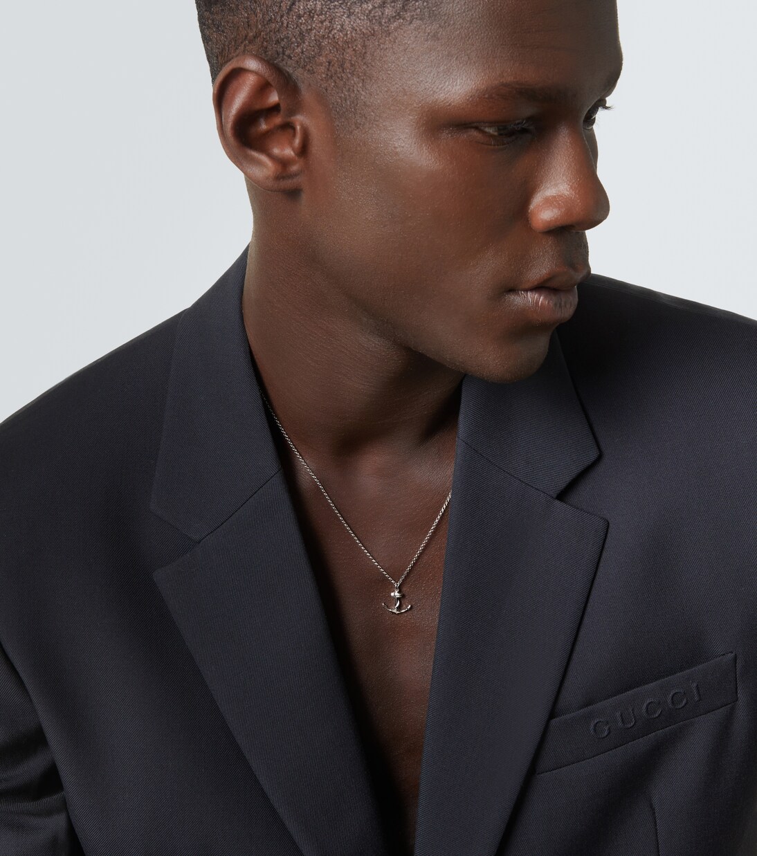 Collana Anchor Lock in argento sterling | Mateo