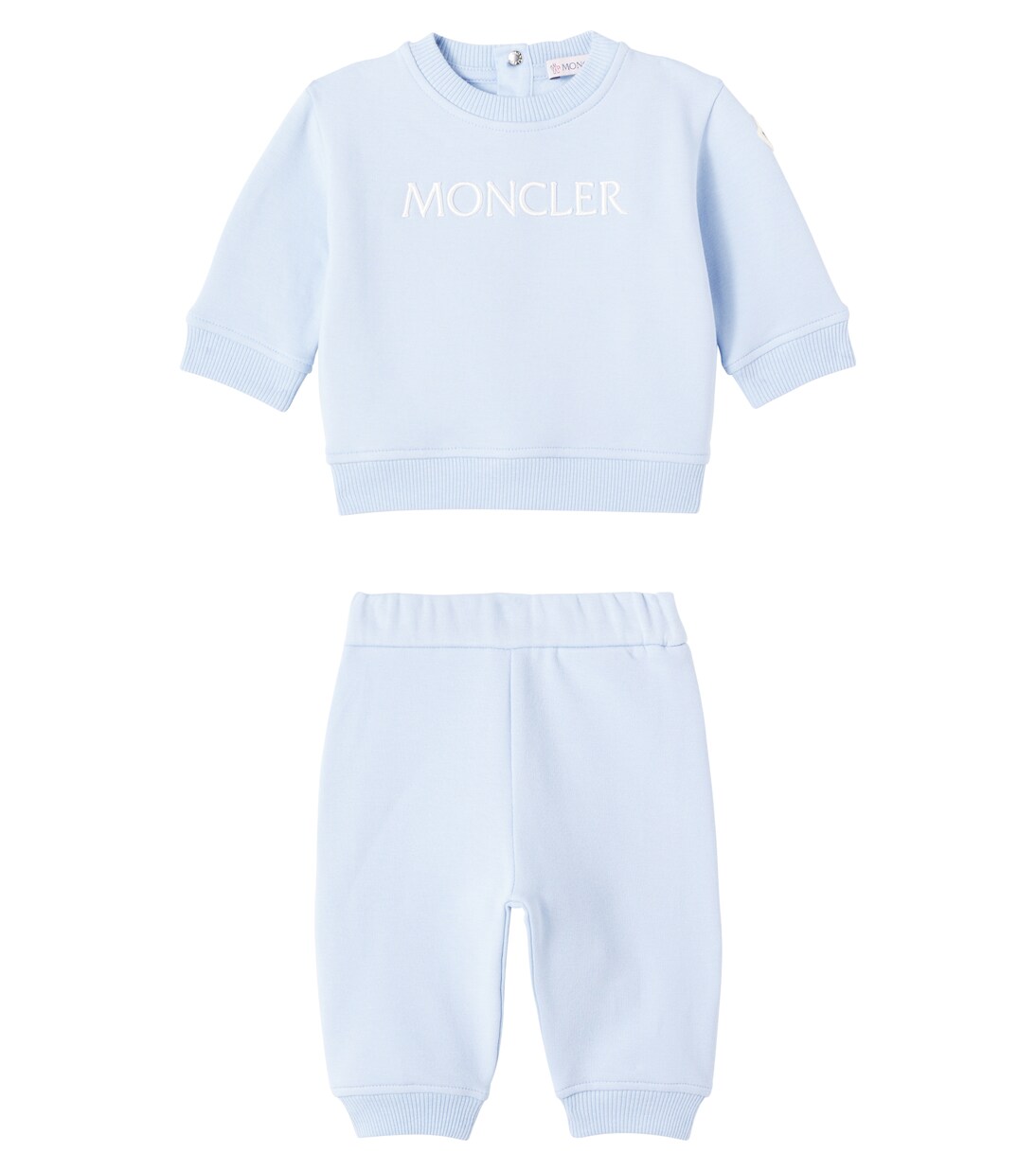 Baby cotton-blend fleece sweatshirt and sweatpants set | Moncler Enfant