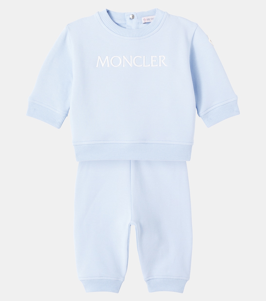 Baby cotton-blend fleece sweatshirt and sweatpants set | Moncler Enfant