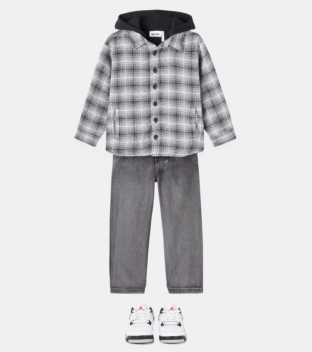 Hugin plaid cotton jacket | Molo