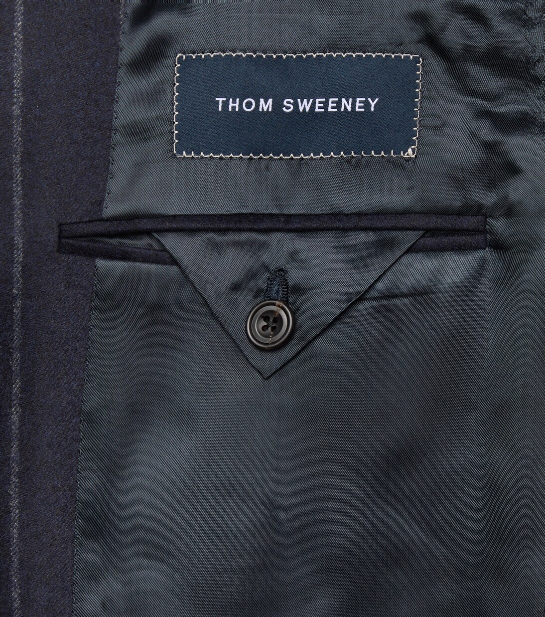 Traje de lana y cachemir a rayas | Thom Sweeney
