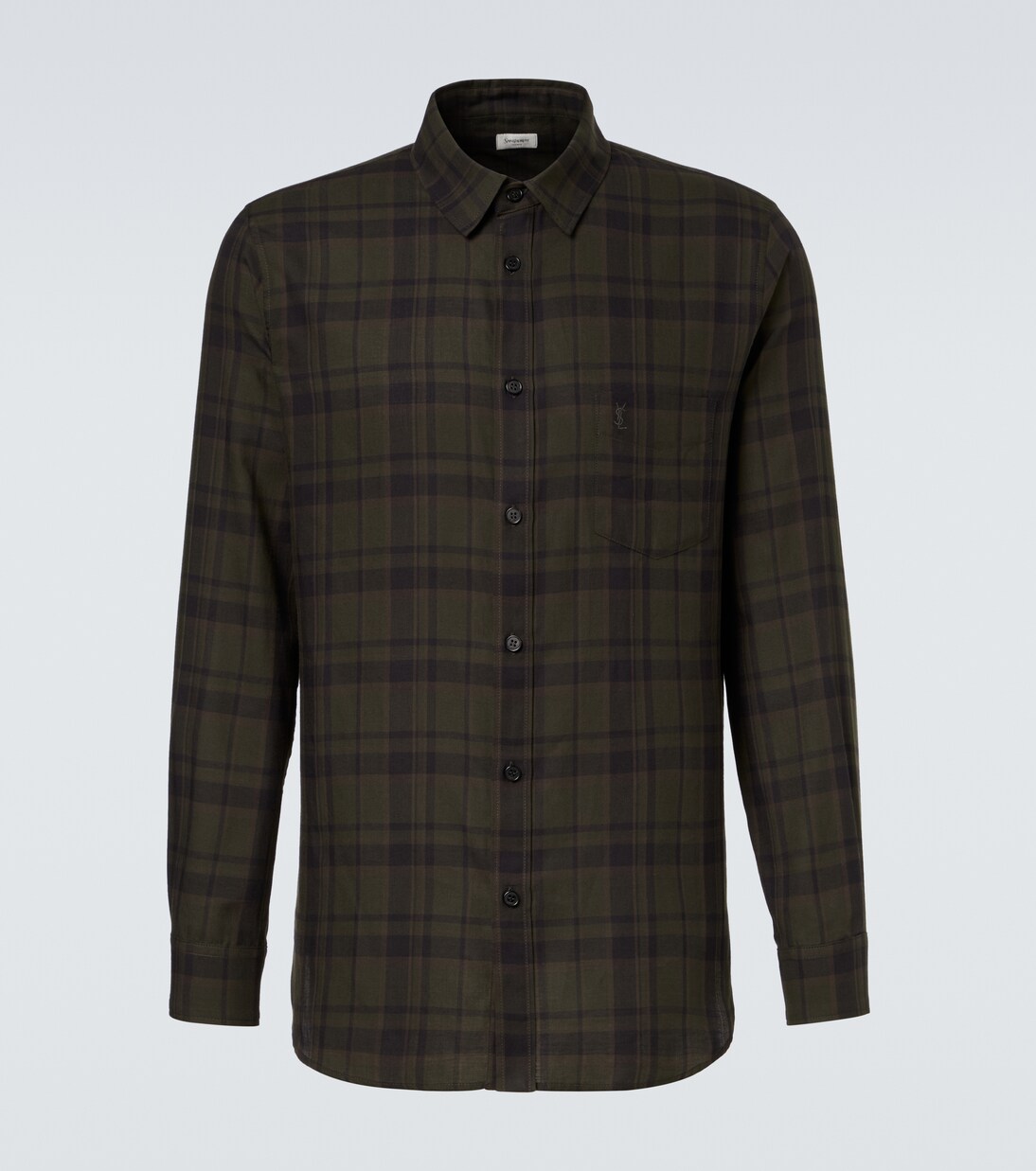 Cassandre checked cotton flannel shirt | Saint Laurent