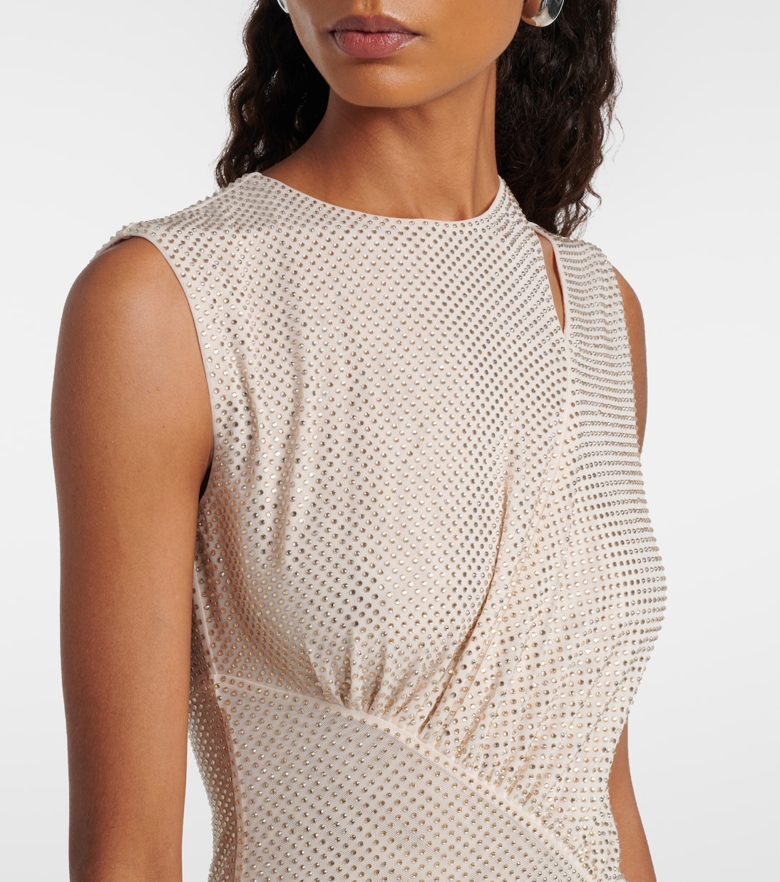 Midikleid mit Kristallen | Self-Portrait