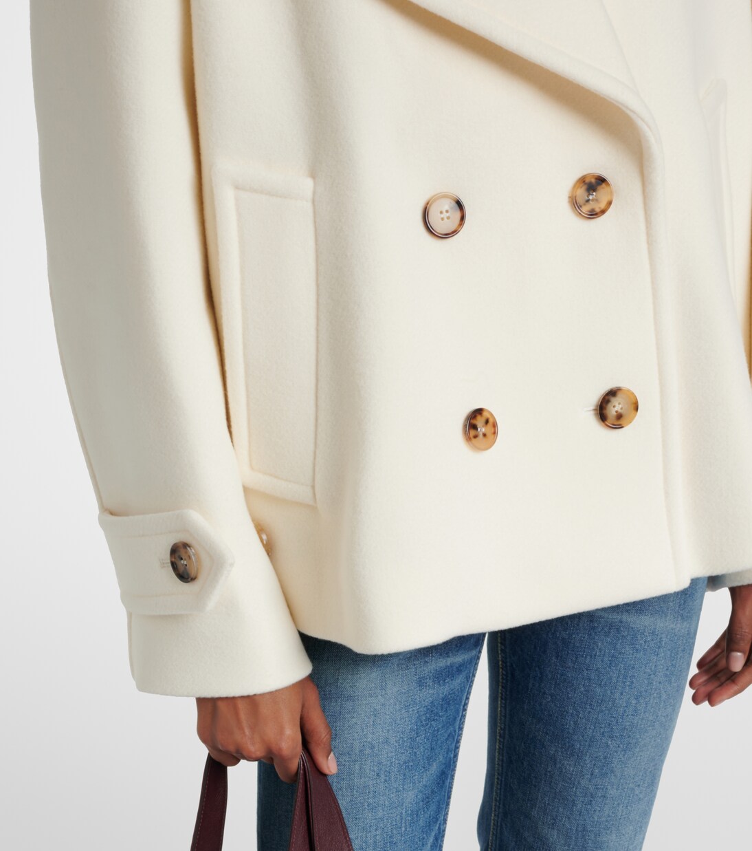 Oversize-Mantel aus einem Wollgemisch | Chloé