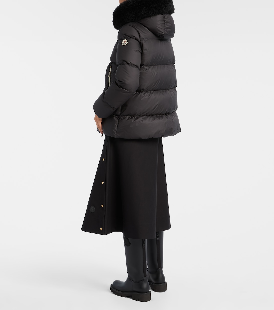 Daunenjacke Laichefur mit Shearling | Moncler