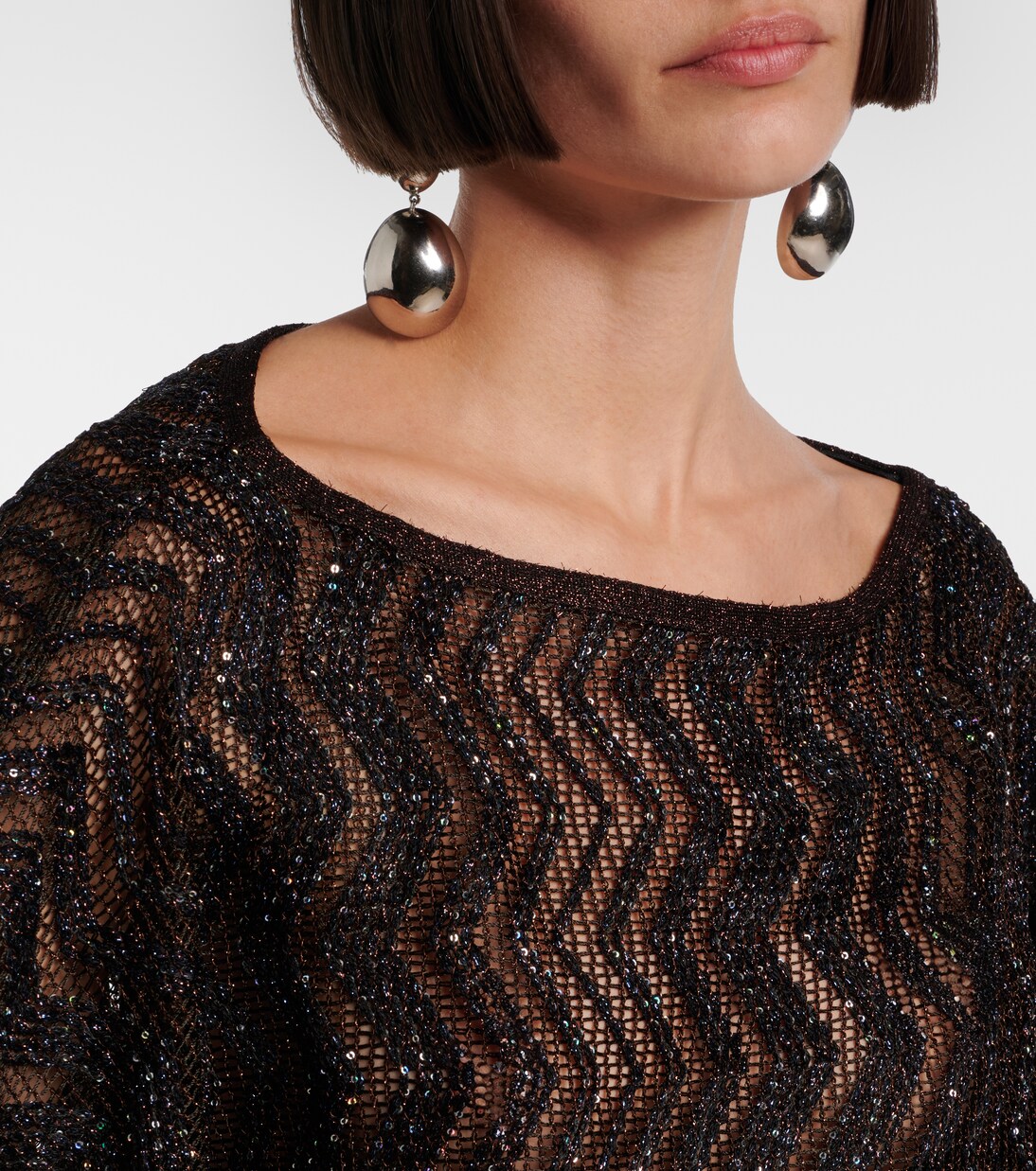 Top court Zigzag à sequins | Missoni