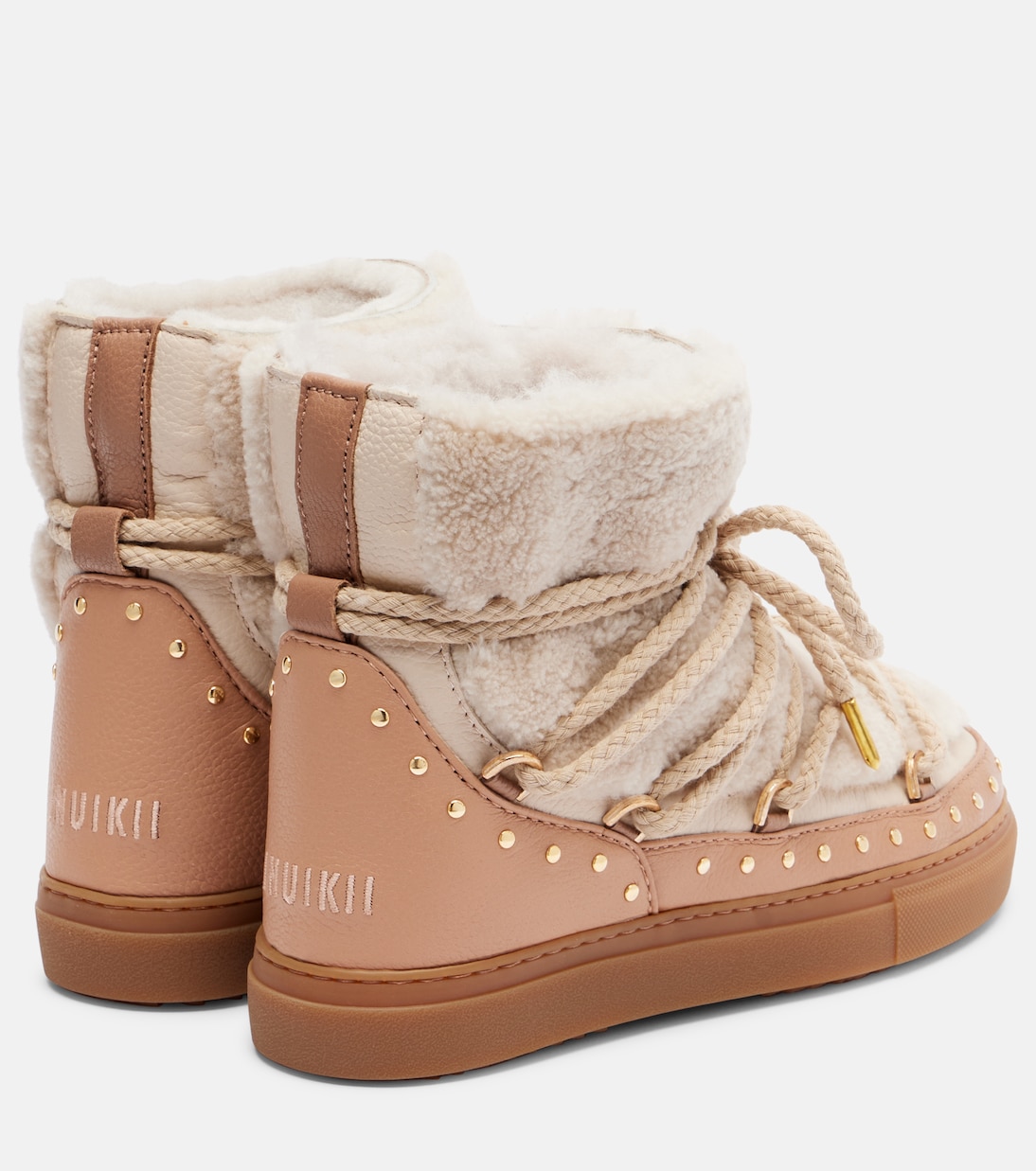 Schneestiefel Curly Rock aus Shearling und Leder | Inuikii